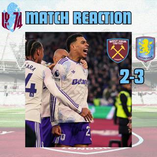 ⚒️🦁 MATCH REACTION: Aston Villa win AGAIN! 🥶ROGERS WOBBLER wins it at West Ham!