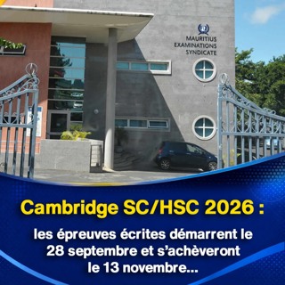 Cambridge SC/HSC 2026 : les épreuves écrites démarrent le 28 septembre et s’achèveront le 13 novembre…