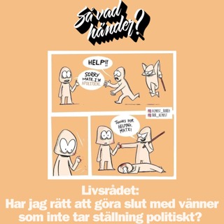 Livsrådet: Har jag rätt att göra slut med vänner som inte tar ställning politiskt?