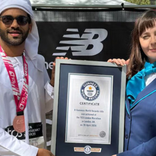 Abu Dhabi resident from Kerala sets Guinness World Record at London Marathon in traditional Emirati Kandura: 'This is my tribute to UAE'