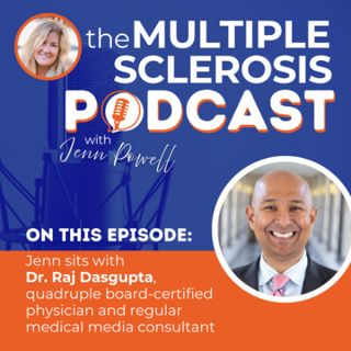 Jenn sits with Dr. Raj Dasgupta, quadruple board-certified physician and regular medical media consultant