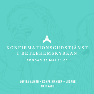 Predikan 26 maj 2019 - Konfirmation
