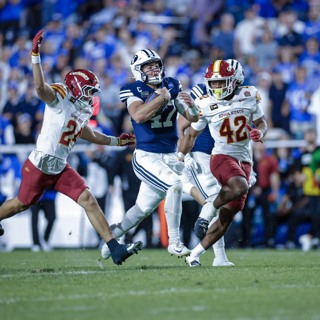 Bachmeier makes history in BYU’s win over Iowa State