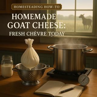 Homemade Goat Cheese: Farm-Fresh Chèvre in One Day | Organic & Sustainable Homesteading Guide