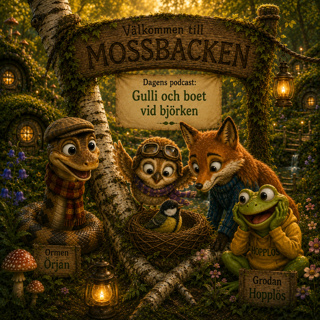 Godnattsaga för barn: Gulli och boet vid björken - Berättelser från Mossbacken