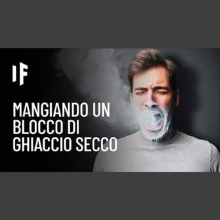E se ingerissi un cubo di ghiaccio secco?