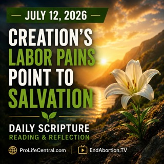 The End Abortion Podcast: Creation's Labor Pains Point to Salvation: 7-12-2026