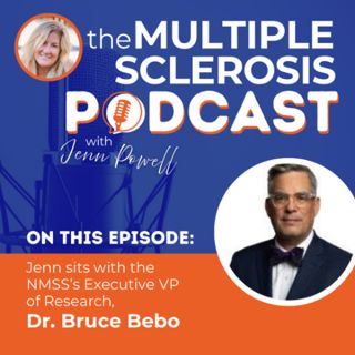 Jenn sits with the NMSS’s Executive VP of Research, Dr. Bruce Bebo