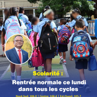 Scolarité : Rentrée normale ce lundi dans tous les cycles