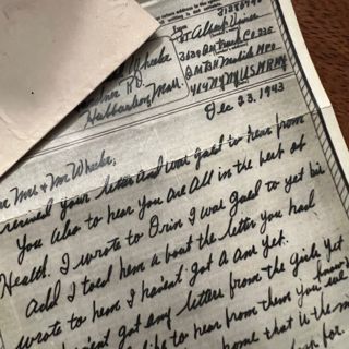 Pvt Albert J. Vivier, US Army - LETTER SENT HOME!