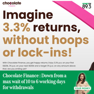 Chocolate Finance : Down from a max wait of 10 to 6 working days for withdrawals