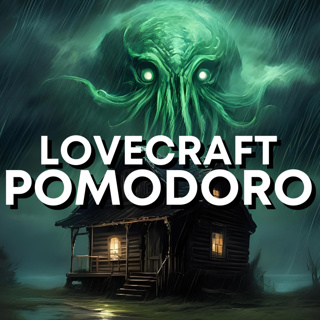 🕯️Lovecraftian Pomodoro | 31 Nights of Lovecraft (Night 24) | Train, Ocean, & Fireplace Ambiances