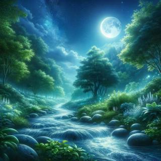 😴💧🎵 IMPROVED Sleep through the Union of CALM MUSIC and the Sound of FLOWING WATER