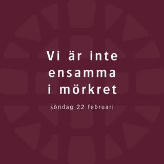 Vi är inte ensamma i mörkret – Robert Eriksson