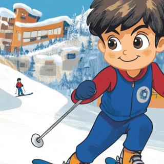 Birdy on the Ski Slopes