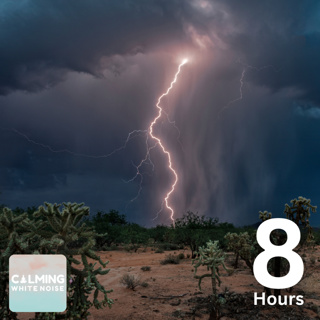 Ambient Thunderstorm and Cricket Sounds for Deep Sleep 🌙 | 8 Hours