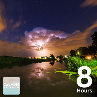 Rejuvenating Stream with Rolling Thunderstorm (8 Hours) | White Noise for Studying