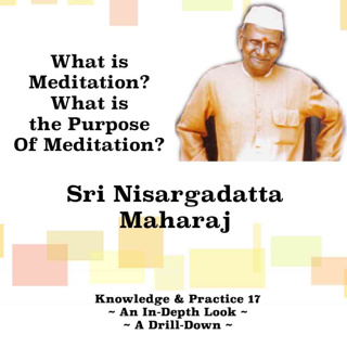 Nisargadatta Maharaj Knowledge & Practice(17) What Is Meditation? What Is The Purpose Of Meditation?
