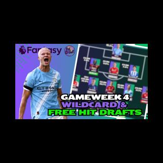 MY WILDCARD & FREE HIT DRAFT FOR GAMEWEEK 4 💪🔥| Fantasy Premier League Tips 2025/26