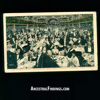 AF-1122: A Night at Churchill's, Broadway and Forty-Ninth Street, New York | Postcards from the Past