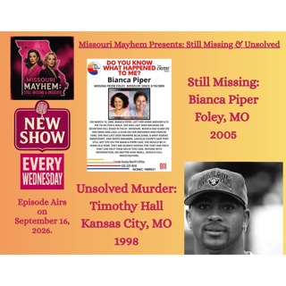 Still Missing & Unsolved: Bianca Piper (2005) & Timothy Hall (1998)