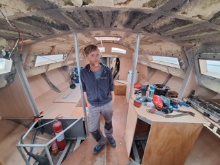 Rebuilding a sunken electric expedition boat