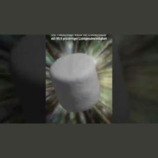 Ein Marshmallow trifft die Erde mit Lichtgeschwindigkeit. #shorts #youtubeshorts #ytshorts