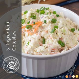 3-Ingredient Coleslaw Recipe