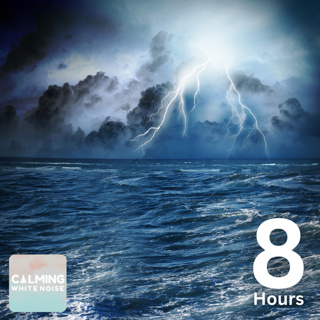 Thunderstorm at Sea Sounds for Sleeping (8 Hours) | Rolling Thunder with Ocean Waves Ambience