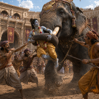 Ep. 109 - Krishna Faces The Elephant Kuvalayapida