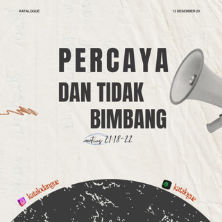 Percaya dan Tidak Bimbang