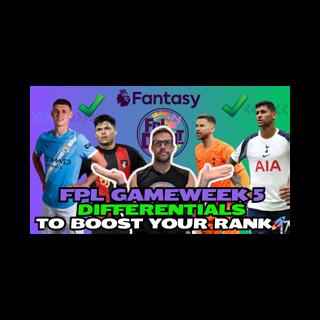 IT'S FODEN TIME! 🎉| FPL GW5 DIFFERENTIALS TO BOOST YOUR RANK🚀 | Fantasy Premier League Tips 2025/26