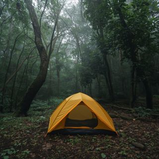 Rain on Tent and Jungle Ambience - 10 Hours Sleep Sound