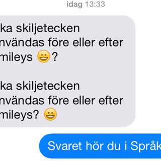 Smileys och skiljetecken