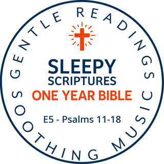 Sleepy Scriptures One-Year Bible | Week 2: Part 2 | Psalms 11–18 (KJV) with Relaxing Music