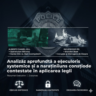 Analiză aprofundată a eșecurilor sistemice și a narațiunilor contestate în aplicarea legii