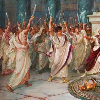 15th March 44 BCE: Roman dictator Julius Caesar stabbed to death near the Theatre of Pompey in Rome