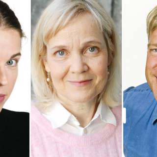 Den nya dansande djävulsbilden! Gabriella Ahlström, Calle Norlén och Jessika Gedin i Spanarna