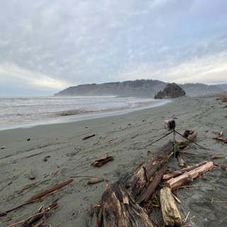 157: January Evening at the Mouth of the Klamath River