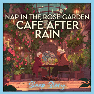 The Coziest Sleep Story for Adults 🌹 Fall Asleep in a Magical Rose Garden Café After Rain | Bedtime Story for Grown Ups, Deep Sleep, Relaxing Rain Sounds & Soothing Narration