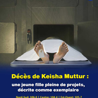 Décès de Keisha Muttur : une jeune fille pleine de projets, décrite comme exemplaire