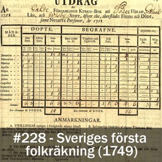 228. Sveriges första folkräkning (1749)