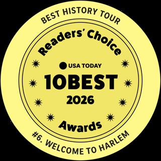 Welcome to Harlem Named #6 Best History Tour in the United States by USA TODAY 10Best