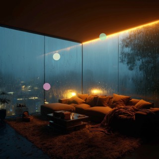 Rain on Window | Apartment View in the Storm