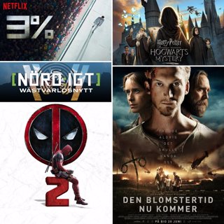 219. Den med Harry Potter: Hogwarts Mystery, Deadpool 2, Den blomstertid nu kommer-trailern, 3% samt WestVärldsNytt S02E04