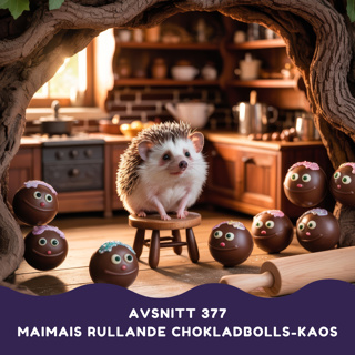 Maimais rullande chokladbolls-kaos