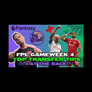 FPL GAMEWEEK 4 TOP TRANSFER TIPS + 5 AT THE BACK✅🤔 | Fantasy Premier League Tips 2025/26