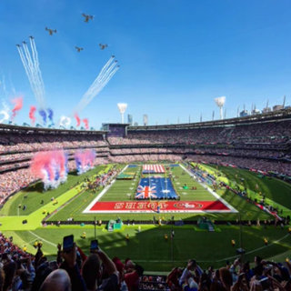 San Francisco 49ers smash LA Rams in front of historic crowd at the MCG 