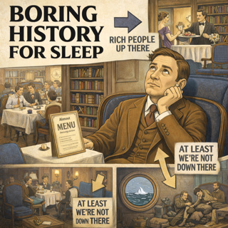 A Day in Titanicâs Second Class đ˘đ°ď¸ | Boring History For Sleep