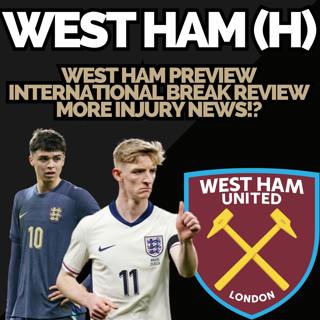 International round-up, two more injuries and West Ham preview